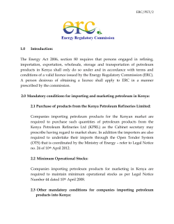 1.0 Introduction: The Energy Act 2006, section 80 requires that