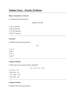 Number Sense &ndash; Practice Problems