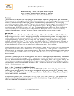 73 Cultivated Gray Luvisol Soils of the Prairie Region Summary