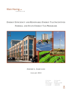energy efficiency and renewable energy tax incentives federal and