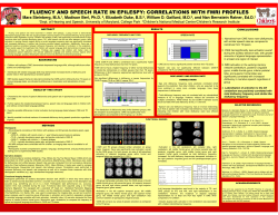 Fluency and speech rate in epilespy: Correlations with FMRI