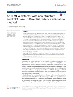 An LFMCW detector with new structure and FRFT based differential