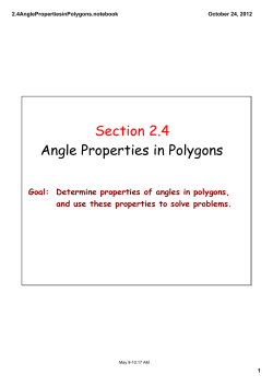 Section 2.4 Angle Properties in Polygons