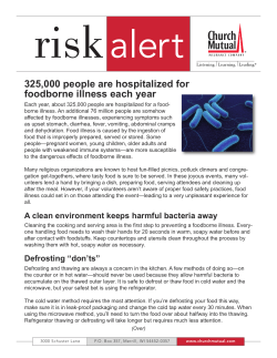 Food Safety Risk Alert