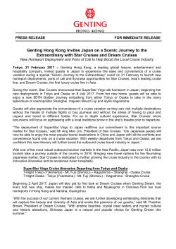 Genting Hong Kong Invites Japan on a Scenic Journey to the
