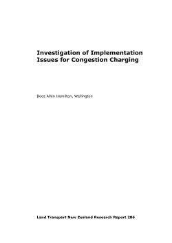 286 Investigation of implementation issues for congestion