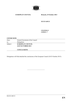 European Council (24/25 October 2013)