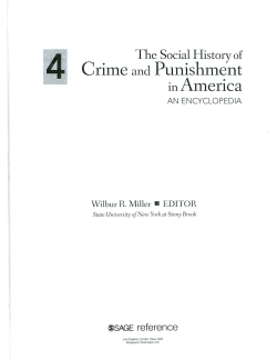 The Social History of Crime and Punishment America
