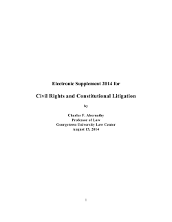 Civil Rights and Constitutional Litigation