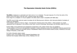 The Depression Intensity Scale Circles (DISCs)