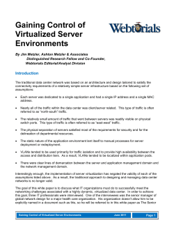 How Route Analytics Enables Virtualization and Cloud Computing