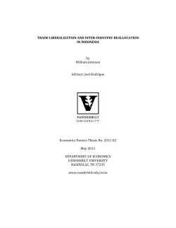 TRADE LIBERALIZATION AND INTER