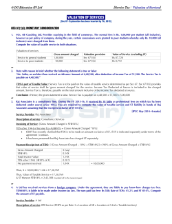 indirect taxes - DG Education Pvt. Ltd.