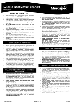 hanging information leaflet