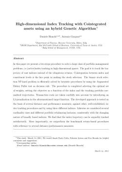 High-Dimensional Index Tracking