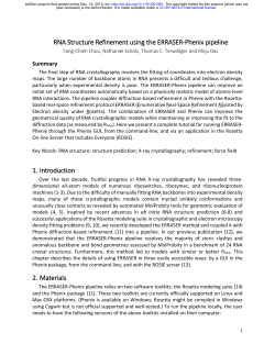 RNA Structure Refinement using the ERRASER-Phenix