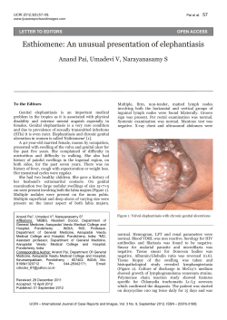 Esthiomene: An unusual presentation of elephantiasis
