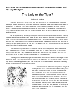 The Lady or the Tiger?
