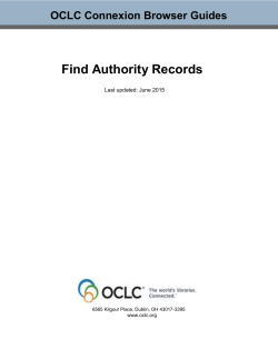 Find Authority Records