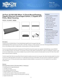 24-Port 10/100/1000 Mbps 1U Rack-Mount/Desktop