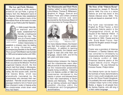 Dakota Hymn - Chippewa County Historical Society