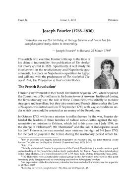 Joseph Fourier (1768&ndash;1830)