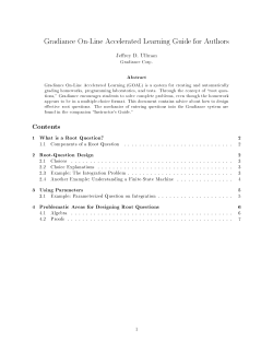 Contents - Gradiance