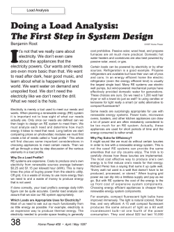 38 Doing a Load Analysis: The First Step in System Design