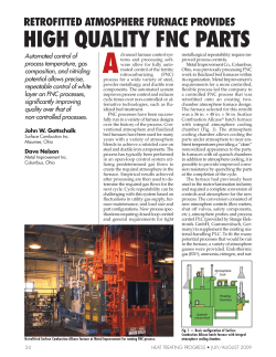 Retrofitted Atmosphere Furnace Provides High Quality FNC Parts