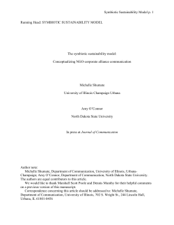 The Symbiotic Sustainability Model