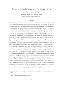 Perceptual Scale-Space and Its Applications