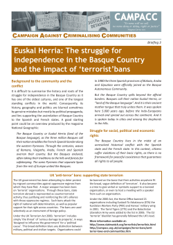 Euskal Herria: The struggle for independence in the