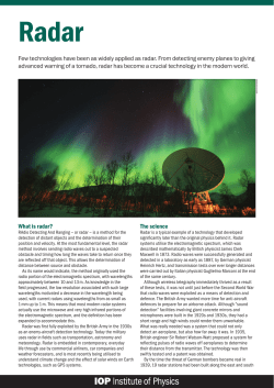 Radar - Institute of Physics
