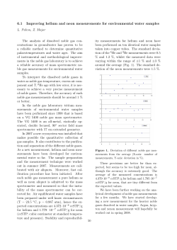 6.1 Improving helium and neon measurements for environmental