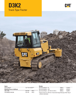 AEHQ6685-00, Cat D3K2 Track-Type Tractor Specalog