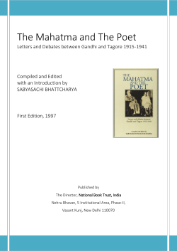 The Mahatma and The Poet