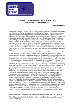 Friend and Foe: Monarchism, Republicanism, and