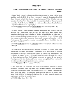 round 4 - US Geography Olympiad