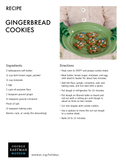 GINGERBREAD COOKIES