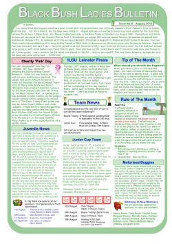 Issue 8 - Black Bush Golf Club