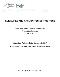 guidelines and application instructions