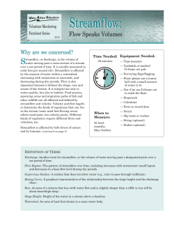 Streamflow - Wisconsin`s Citizen