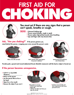 First Aid for Choking