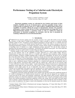 Performance Testing of a CubeSat-scale Electrolysis Propulsion