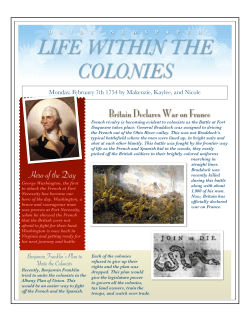 life within the colonies