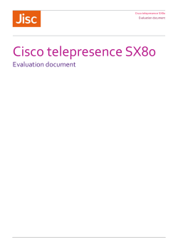Cisco telepresence SX80