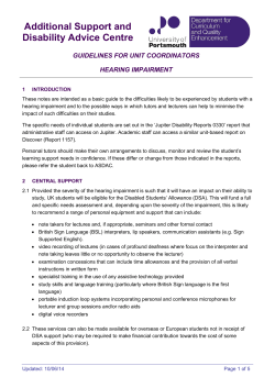 Guidelines for Unit-Coordinators