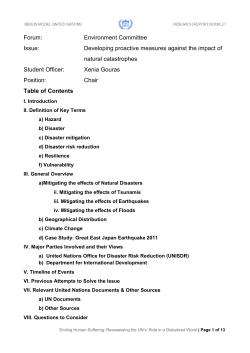 Developing proactive measures against the impact of