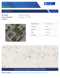 $279,000 Land -Industrial 0.40 AC 301 Rue Louis XIV Lafayette, LA