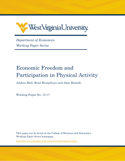 Economic Freedom and Participation in Physical